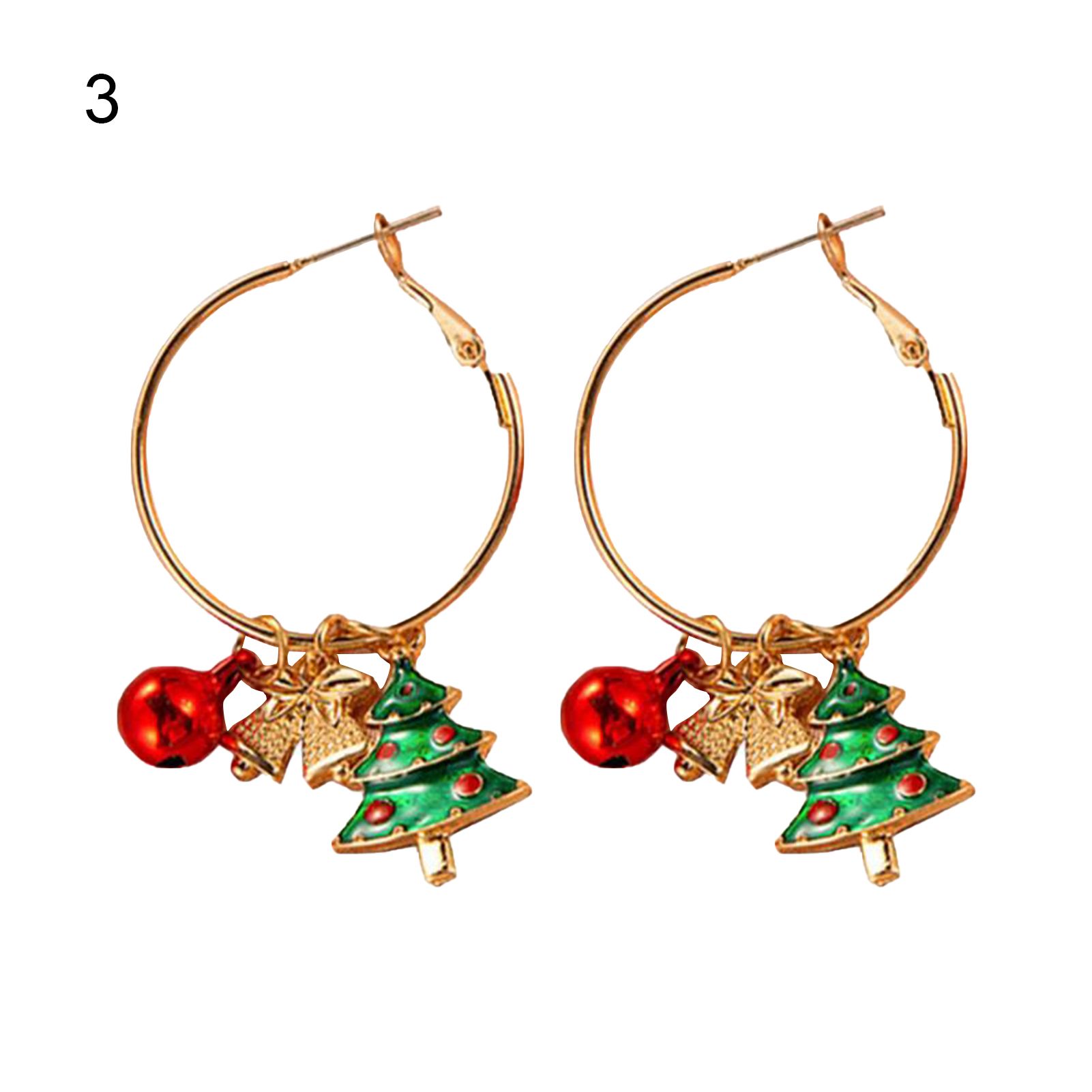 Lady Earrings Colorful Ball Festive Christ Element Drop Earrings