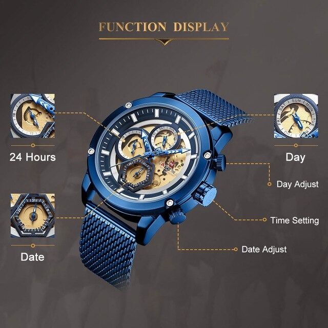 NAVIFORCE NF9167  Stainless Steel Analog Watch for Men -
