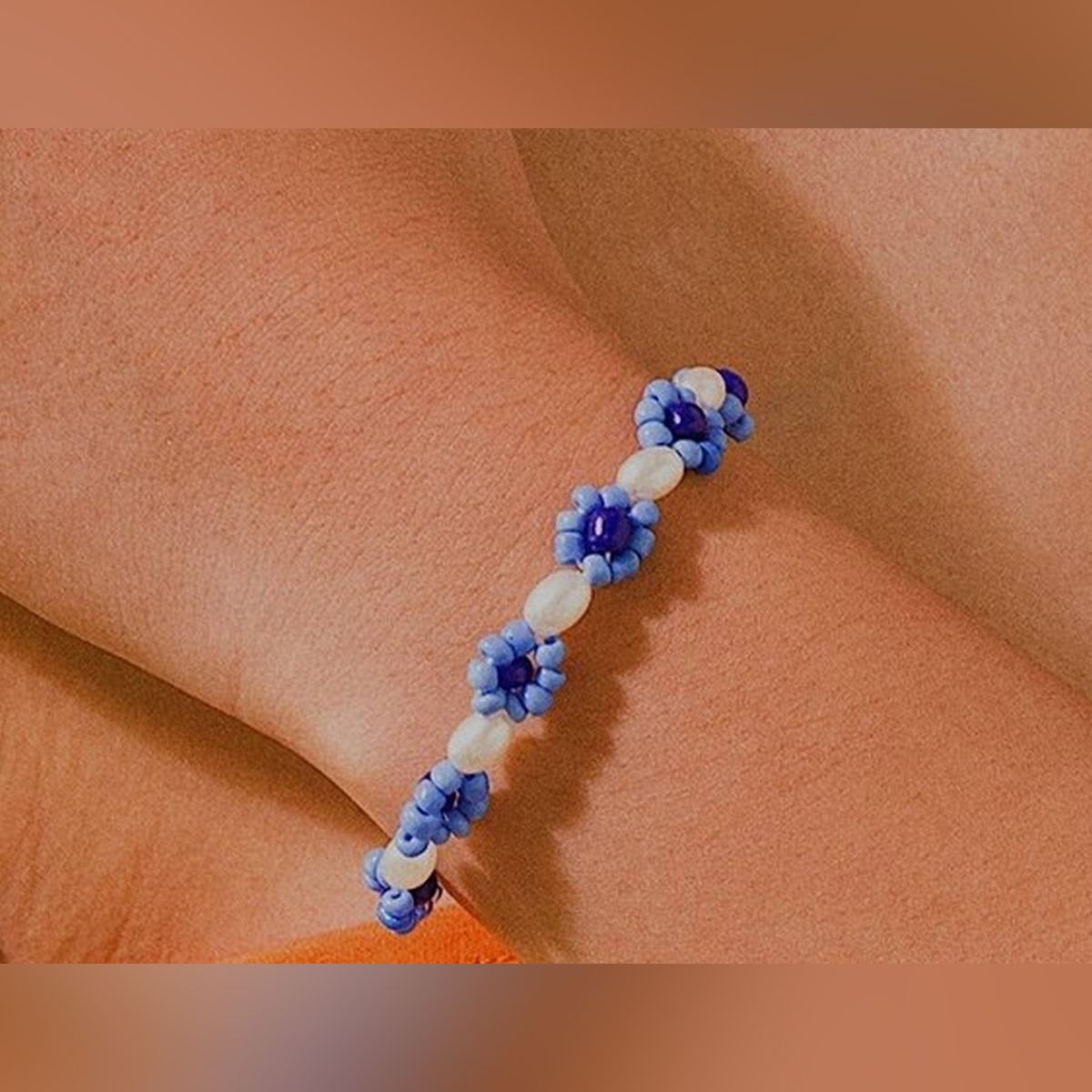Europe And America Bohemian Handmade Geometric Simple Daisy Pearl Beaded Bracelet Necklace For Women Fashion Jewelry