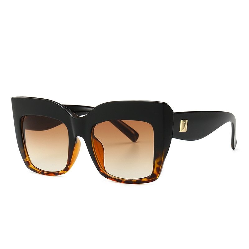 Luxury Brand Design Ladies Oversized Cat Eye Sunglasses Women Vintage Sun Glasses for Female Shades UV400 Eyewear oculos de sol