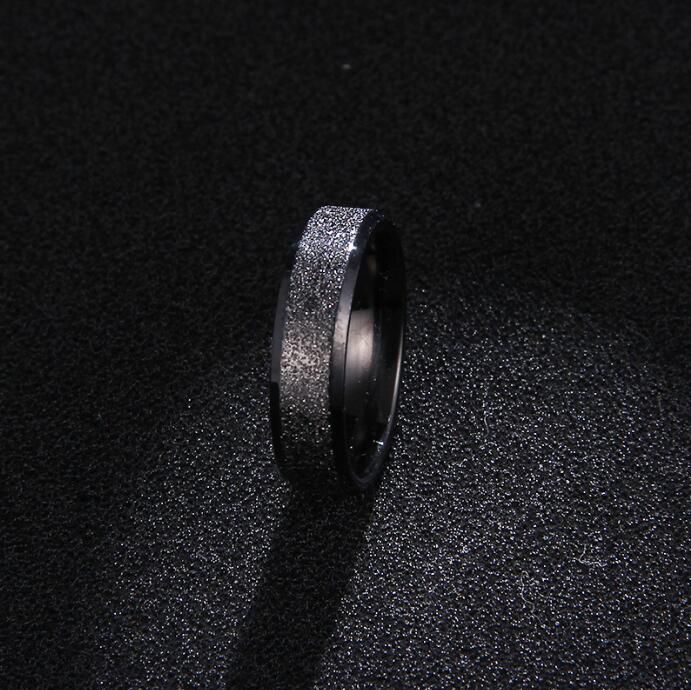 CACANA  Fashion Simple Ring Female Fashion Stainless Steel Ring Colour Scrub Rings 316L Stainless Steel Rings For Women