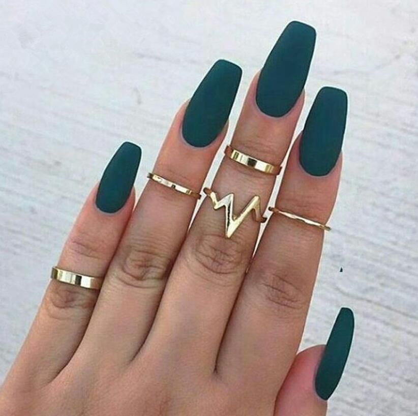 16 Style Bohemian Gold Color Flower Virgin Mary Heart Kunckle Midi Rings Set for Women Crystal Geometric Rings Set Anello