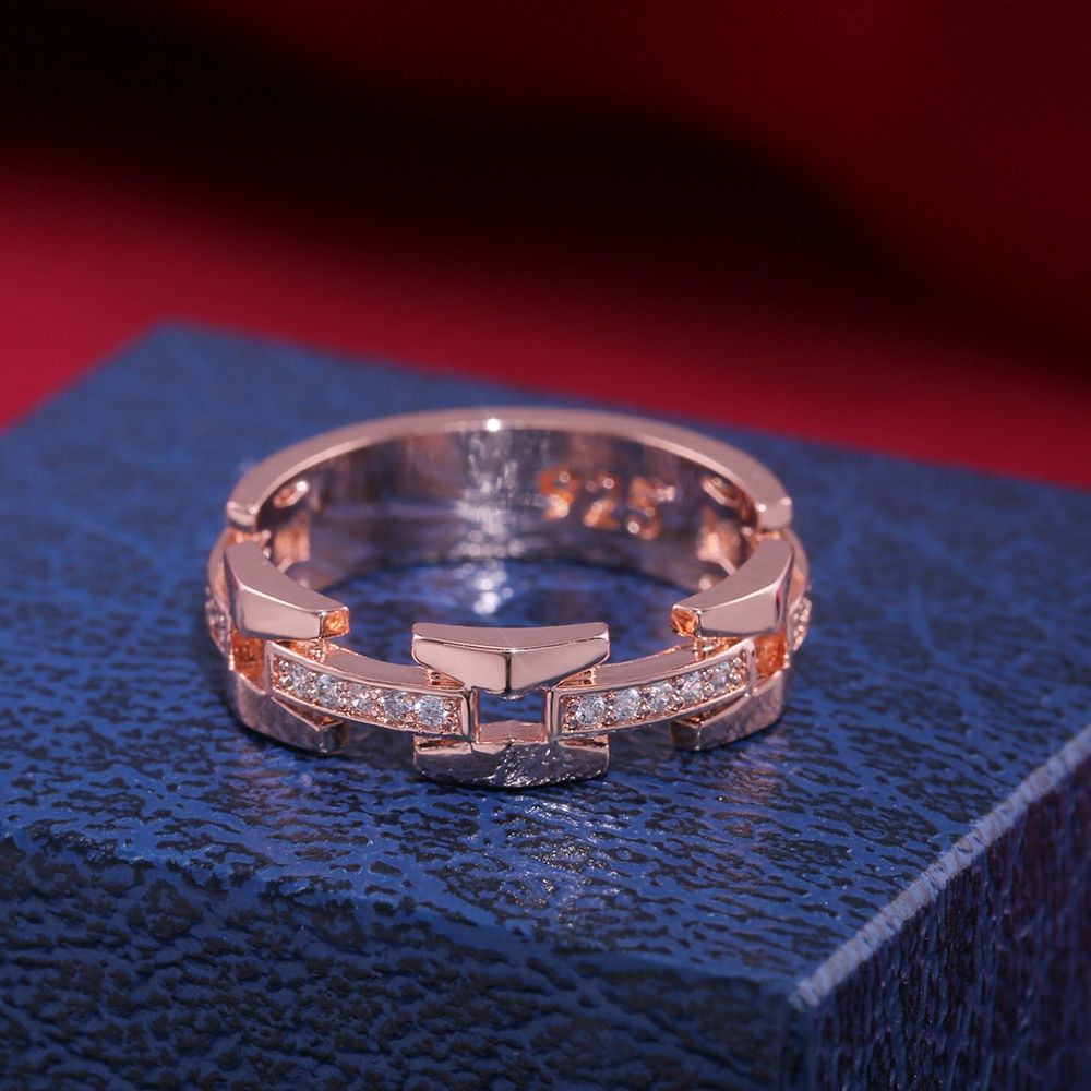 Huitan Punk Men Rings Wholesale Fshion Geometric With Micro Paved&Without Paved Style Available Top Power Design Rings For Male