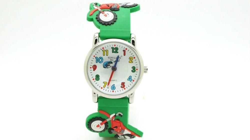 WILLIS Brands Children Waterproof Watches child 3D CLOCK Design Analog Wrist Watch Clock kid Quartz Wrist Watch