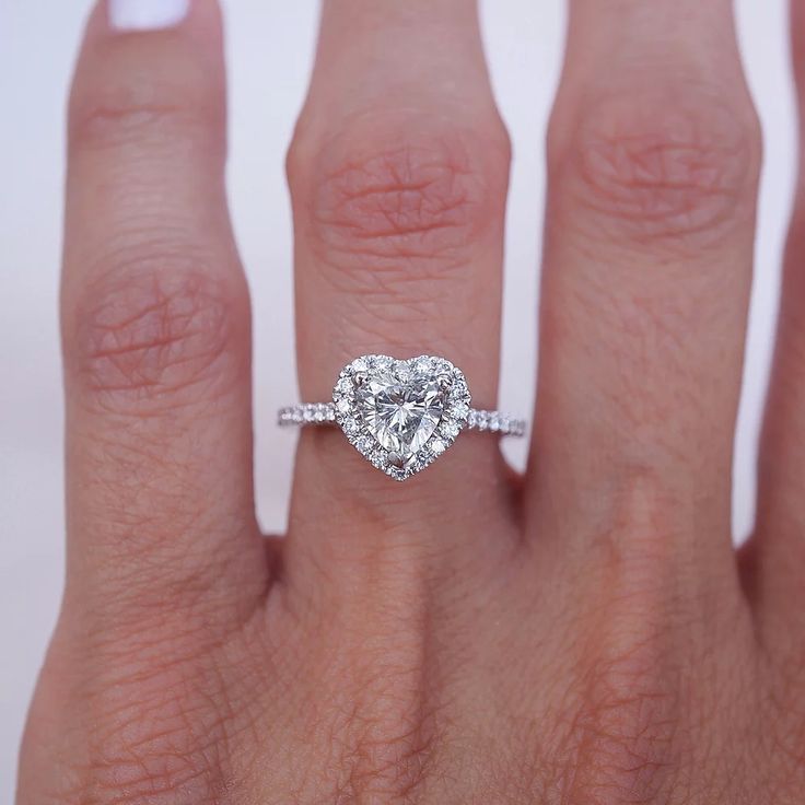 Diamond Cut Zirconia Cusion Heart shape Ring