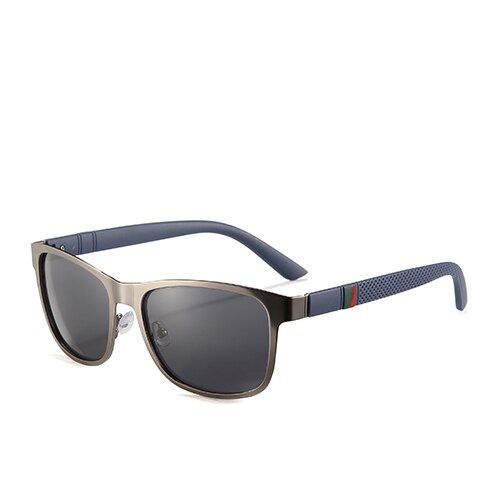 POLARKING Brand Metal Designer Polarized Sunglasses For Driving Men Oculos Square Sun Glasses For Men's Fashion Travel Eyewear