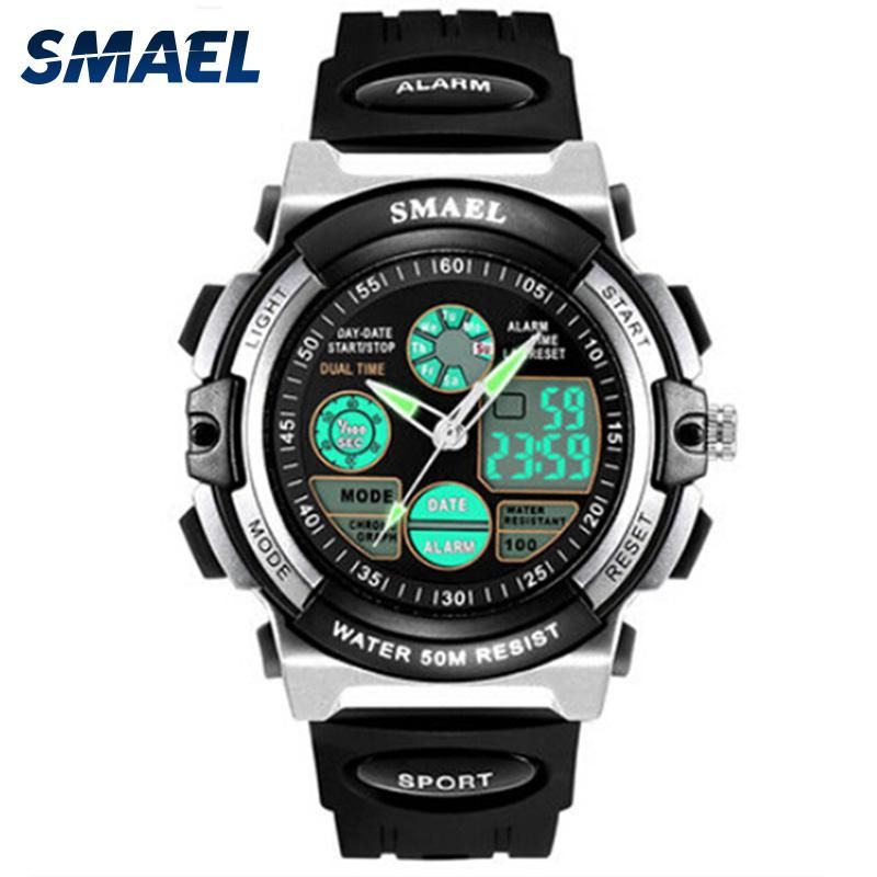 AEL Brand Sport Watch for Kids 50M Waterproof Shock Analog LED Digital Wristwatch Kid Clock Boys Watch Children Birthday Gift