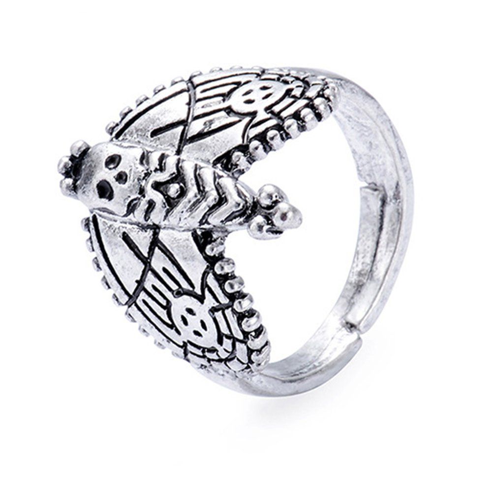 Retro Ghost Face Butterfly Ring for Men and Women Butterfly Ring Love Ring Retro Ring Fashion Alloy Ring