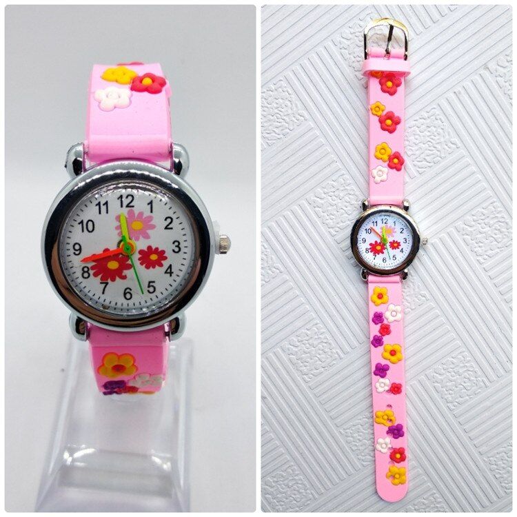 Fashion Colorful Flower Watches children kids waterproof watch girls outdoor sports clock quartz wristwatches relojes kol saati