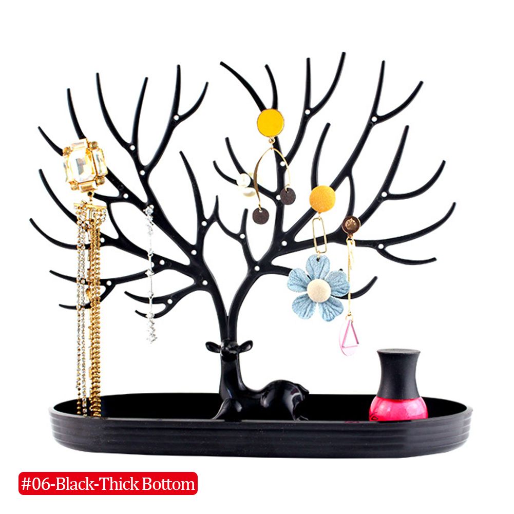 Fawn Deer Head Jewelry Display Stand Jewelry Pendant Earrings Necklace Display Stand Organizer Make Up Decoration
