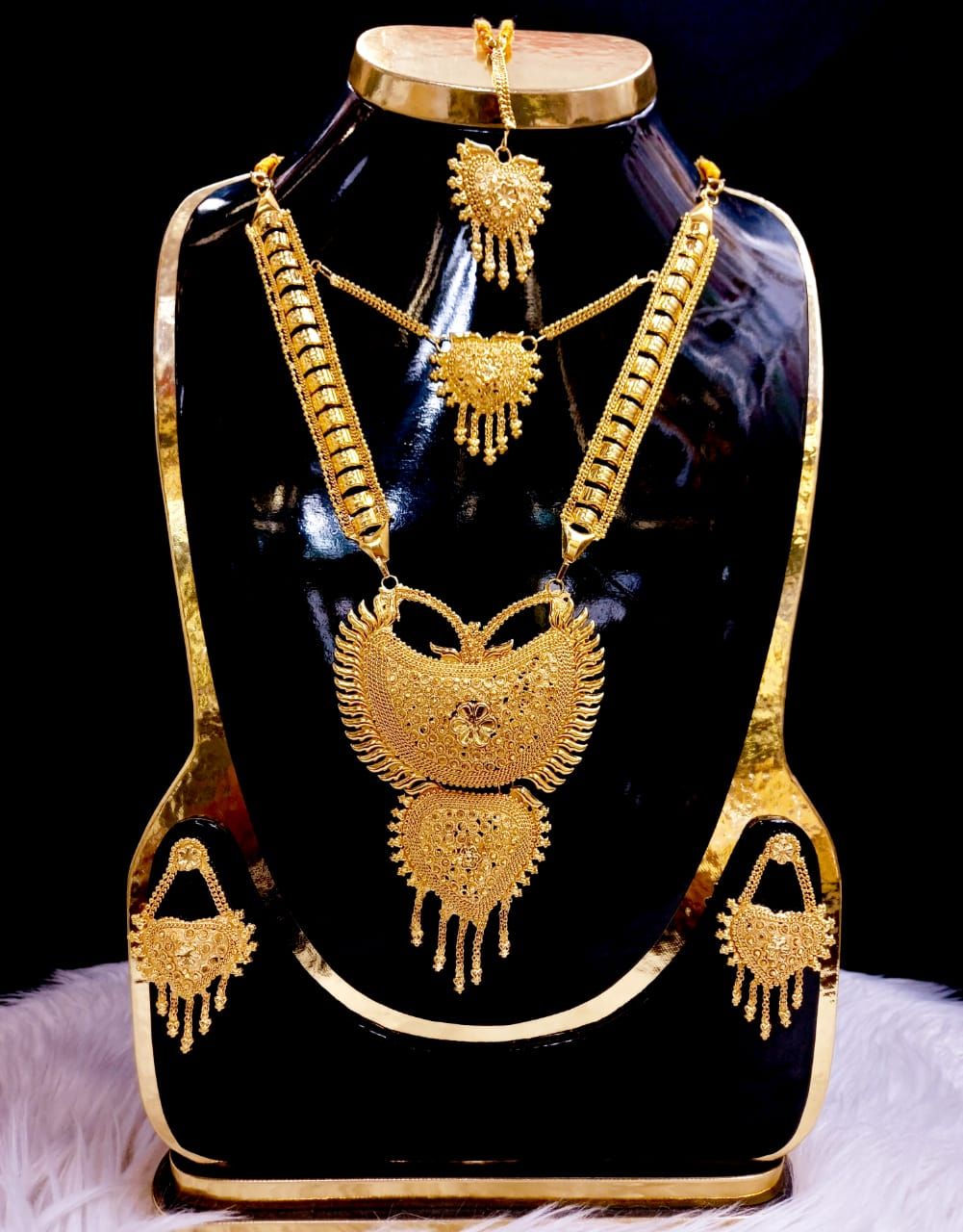 Gold Plated sita har Jewellery Necklace Set For Women colour Granted in indian - Necklace - Necklace For Girls - Necklace For Girls - Necklace For Girls