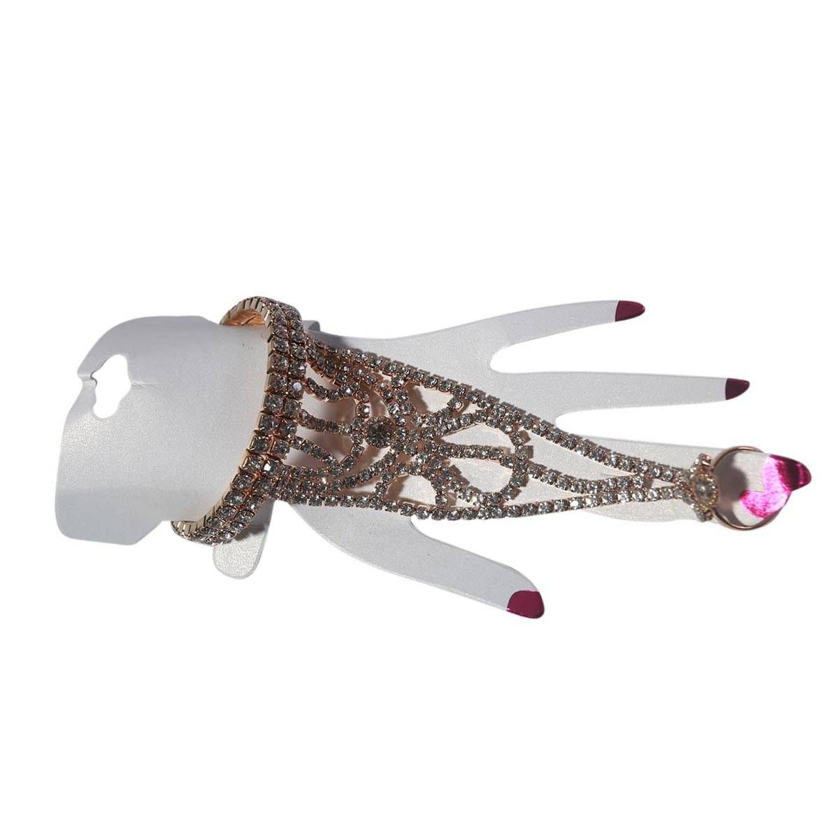 Beautiful Ring Bracelet Hand Chain Style Jewellery for Baby Girls