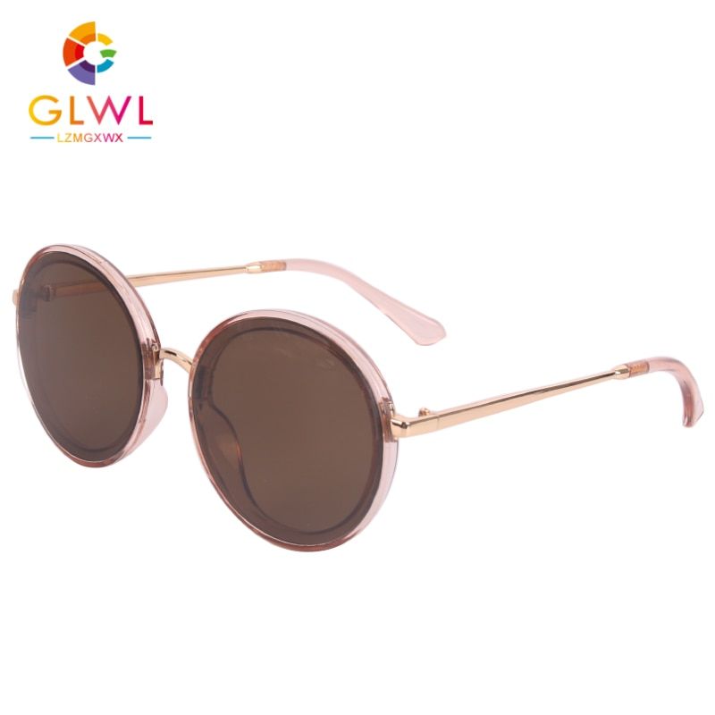 Round Sunglasses Women Luxury Brand Desinger Sun Glasses 2021 Vintage Ladies Eyewear Girls Black Mirror Driving Female Sunglases