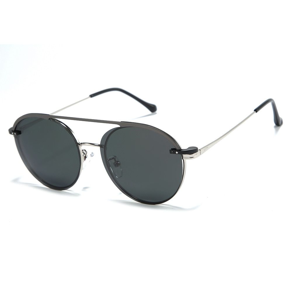 C2 silver46222 Flip Cover Magnetic Attraction Polarized Sunglasses Men Women Fashion UV400 Glasses