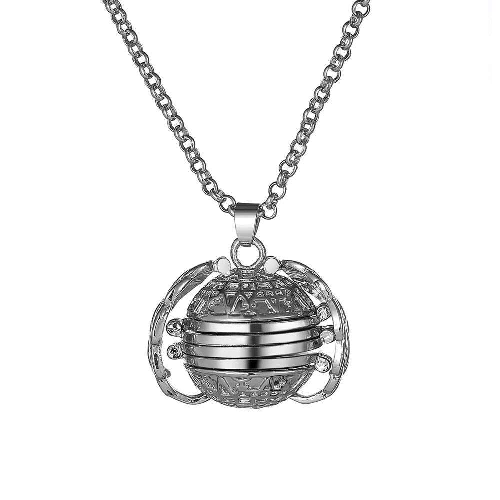 DIY Flash Memory Photo Pendant Jewelry Antique Silver Four-Color Angel Wings Locket Necklace Fashion Women Romantic Accessories