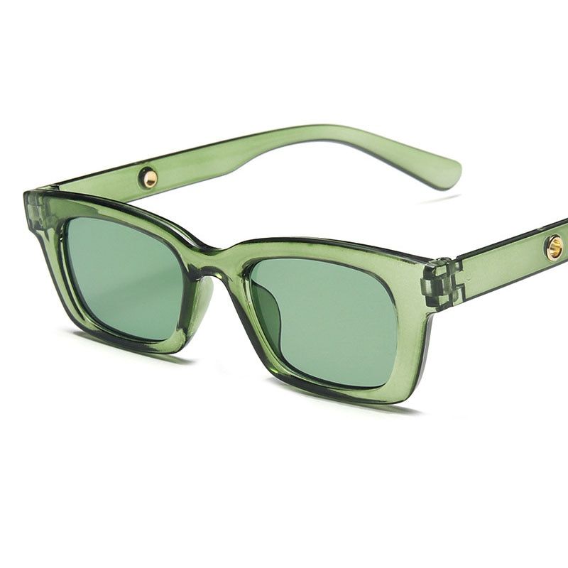 YOOSKE Vintage Rectangle Women Men Brand Designer Small Sun Glasses Narrow Frame Female Lady Eyeglasses UV400