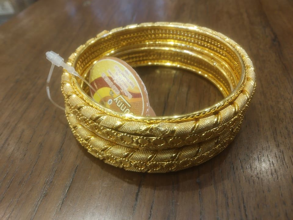 Bodha Traditional Indian Gold Plated Crystal Kundan Traditional Kada Bangle Set for Women (Set of 2 Bangles)