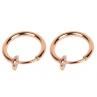2 Pcs Fake Clip on Spring Nose Septum Ring Earring Non Piercing Uni Jewelry