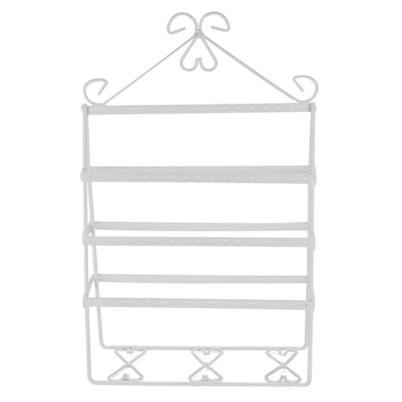 Metal Creative Jewelry Display Rack Iron Earring Holder Jewelry Display Stand Earring Necklace Storage Rack
