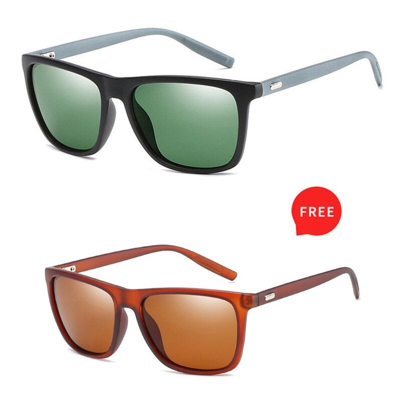 66197-C3-C5Buy Get Free 2021 Polaroid Sunglasses Unisex Square Vintage Sun Glasses Famous Brand Sunglasses Polarized Sunglasses Retro
