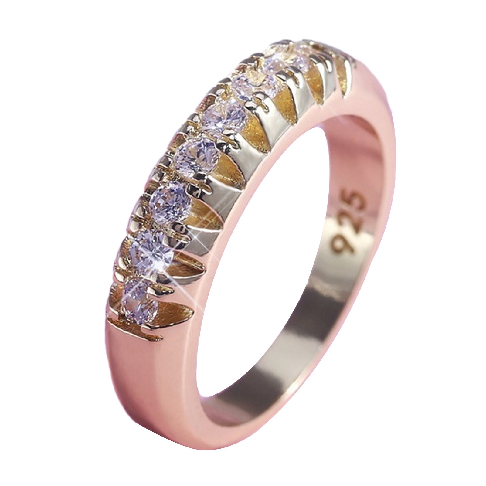 Fashion Ring Trendy Geometry Single Row Ring for Women Simple