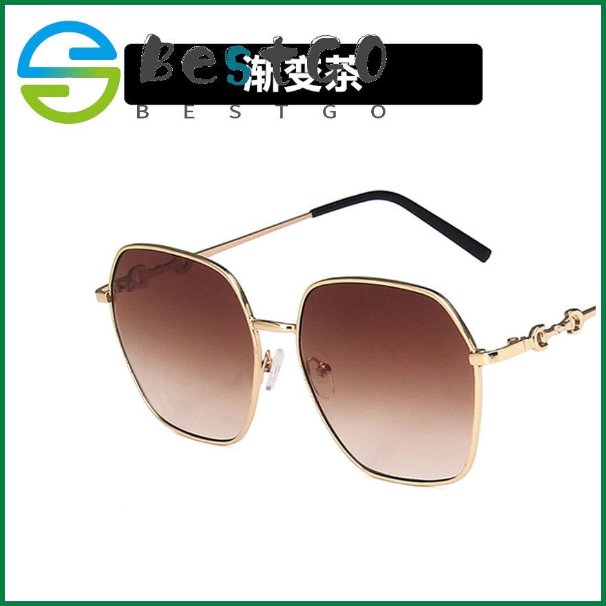 Horsebit Ladies Sunglasses Anti-UV Sunglasses Women Korean Glasses
