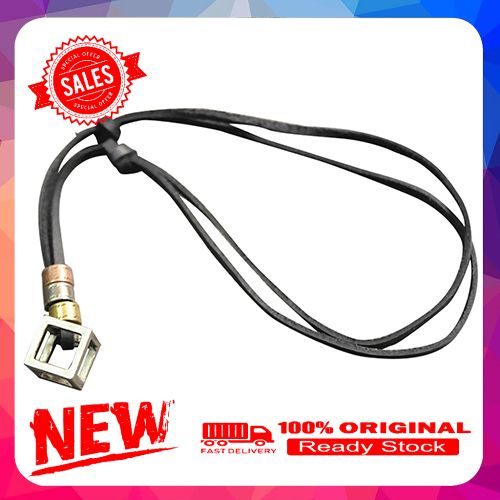 Men's Women's Punk Retro Style Leather Rope Hollow Cube Pendant Choker Necklace