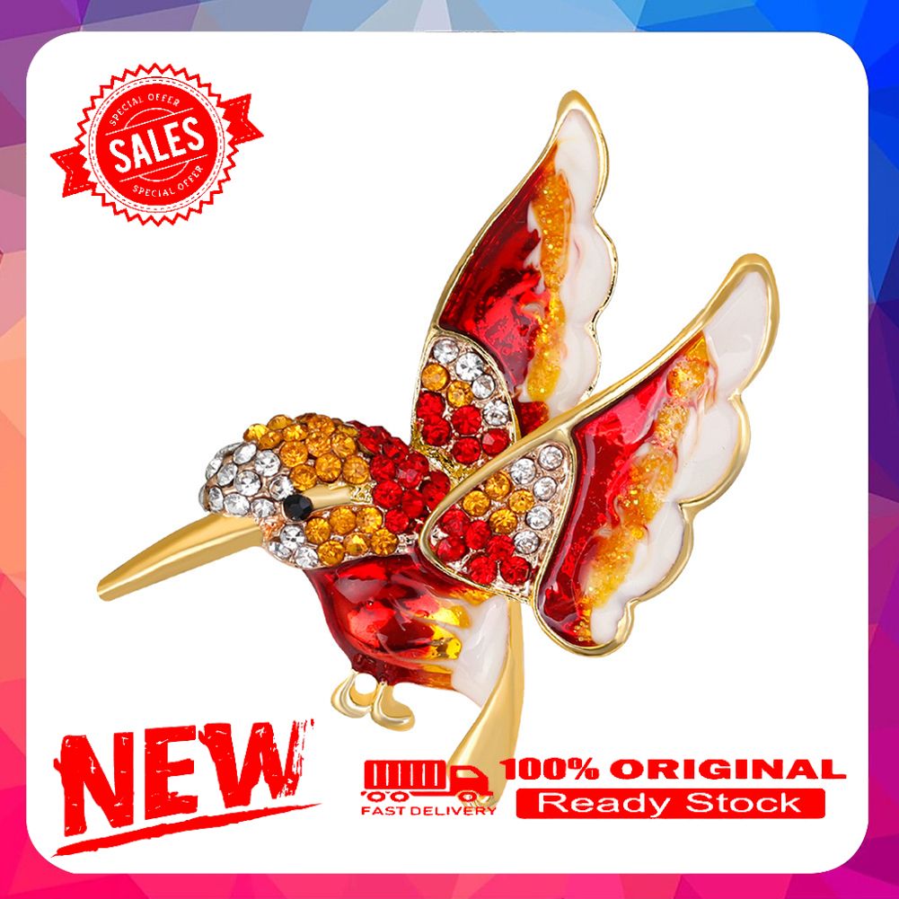 Fashion Bird Rhinestone Alloy Women's Brooch Pin Dress Sweater Clothes Ornament