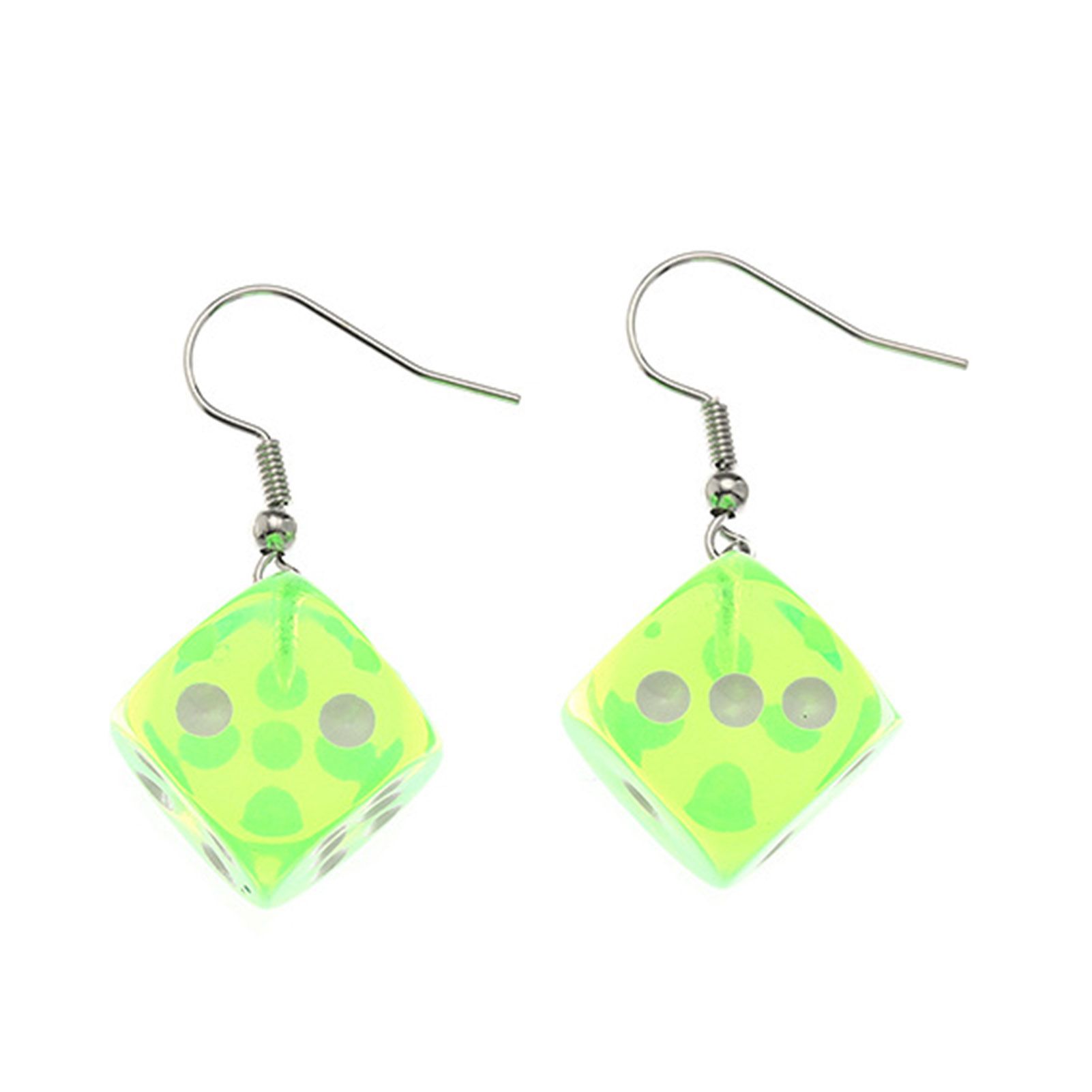 Women Eargs Colored Dice Wear-resistant Exquisite Drop Eargs