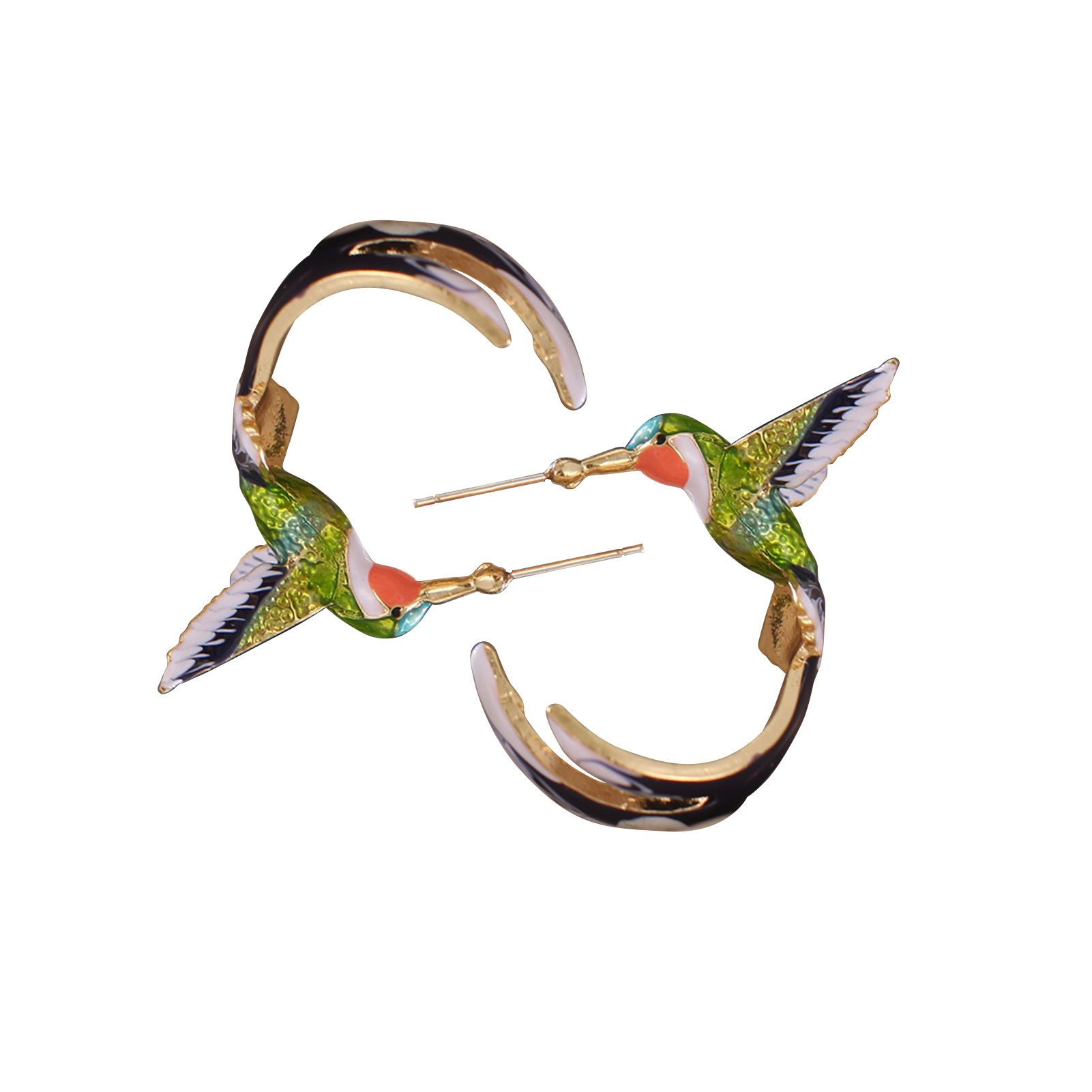 Women Earrings Flying Enamel Alloy Fashion Piercing Jewelry Party