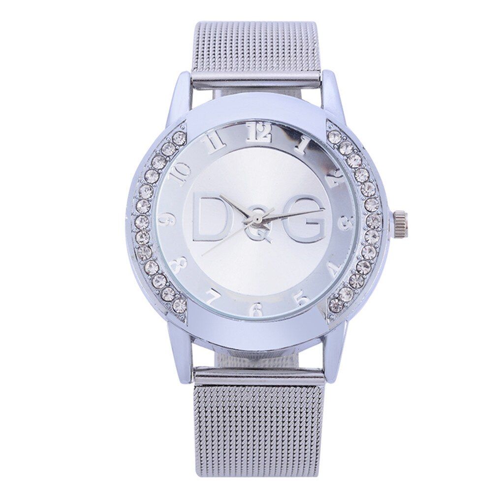 DG brand 2020 European pop style ladies diamond luxury watch stainless steel quartz ladies watch ladies casual business watch