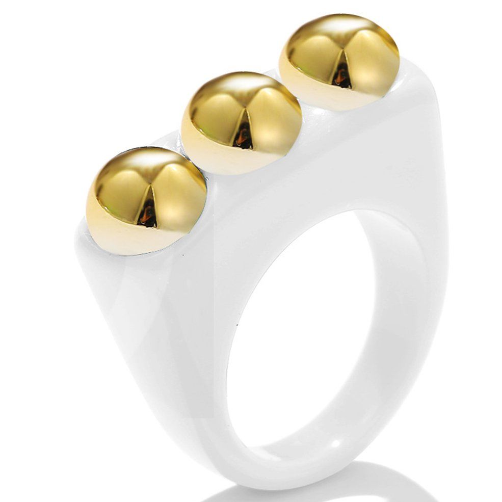 Resin Square Geometric Ring Ins Summer Color Candy Personality Joint Ring