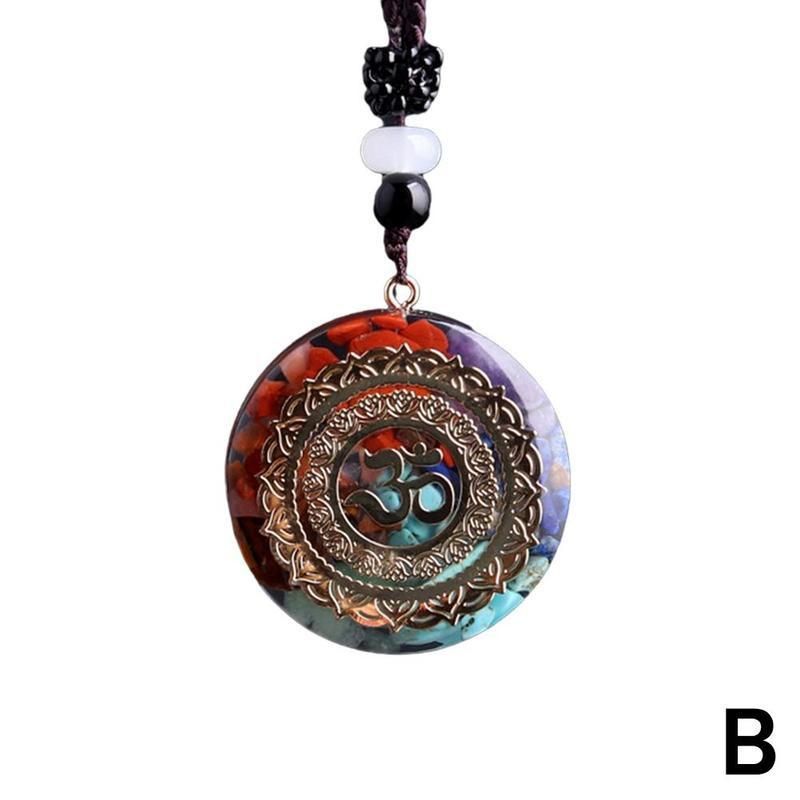 Geometry Chakra Energy Necklace Orgonite Pendant Sri Yantra Necklace Sacred Meditation Jewelry