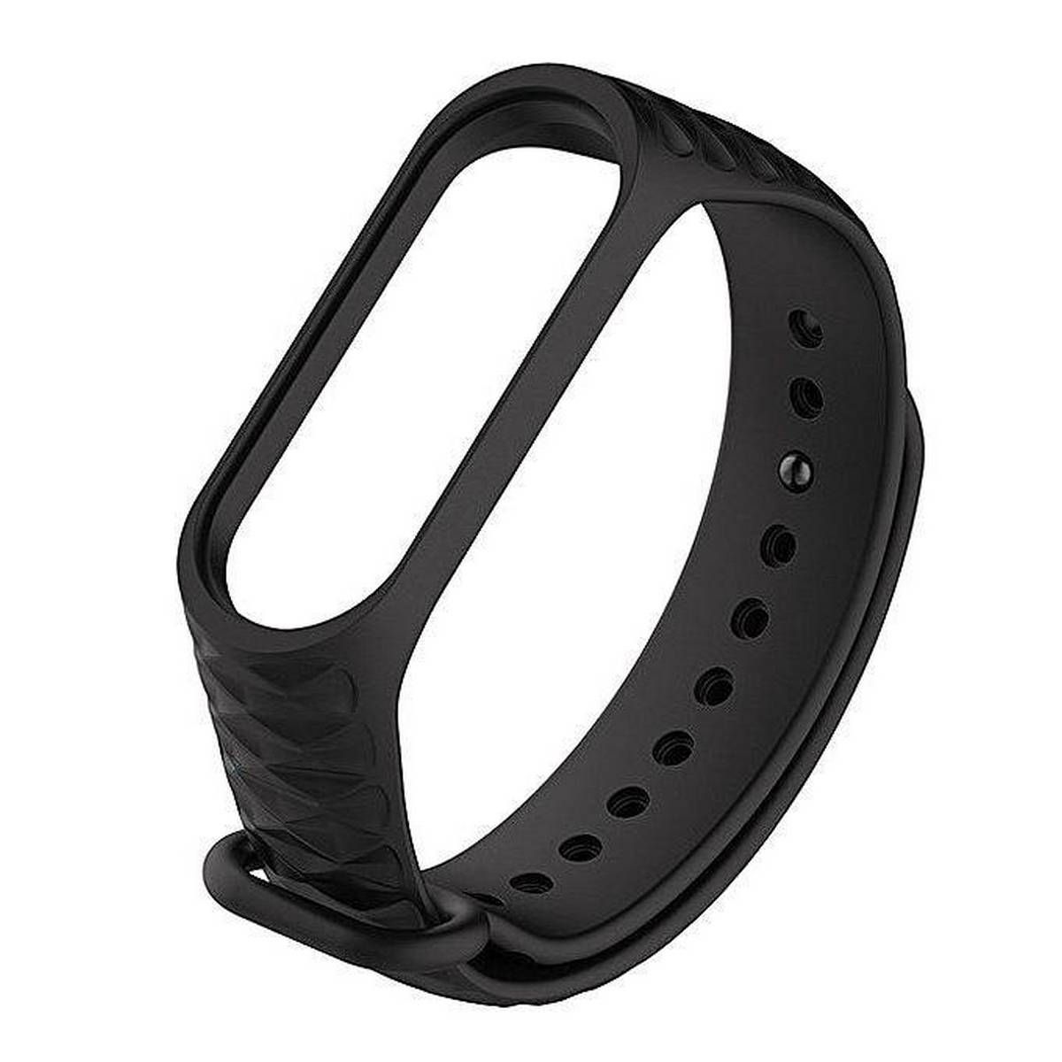 Replaceable Wrist Strap Bracelet for Xiaomi Mi Band 3 - Black