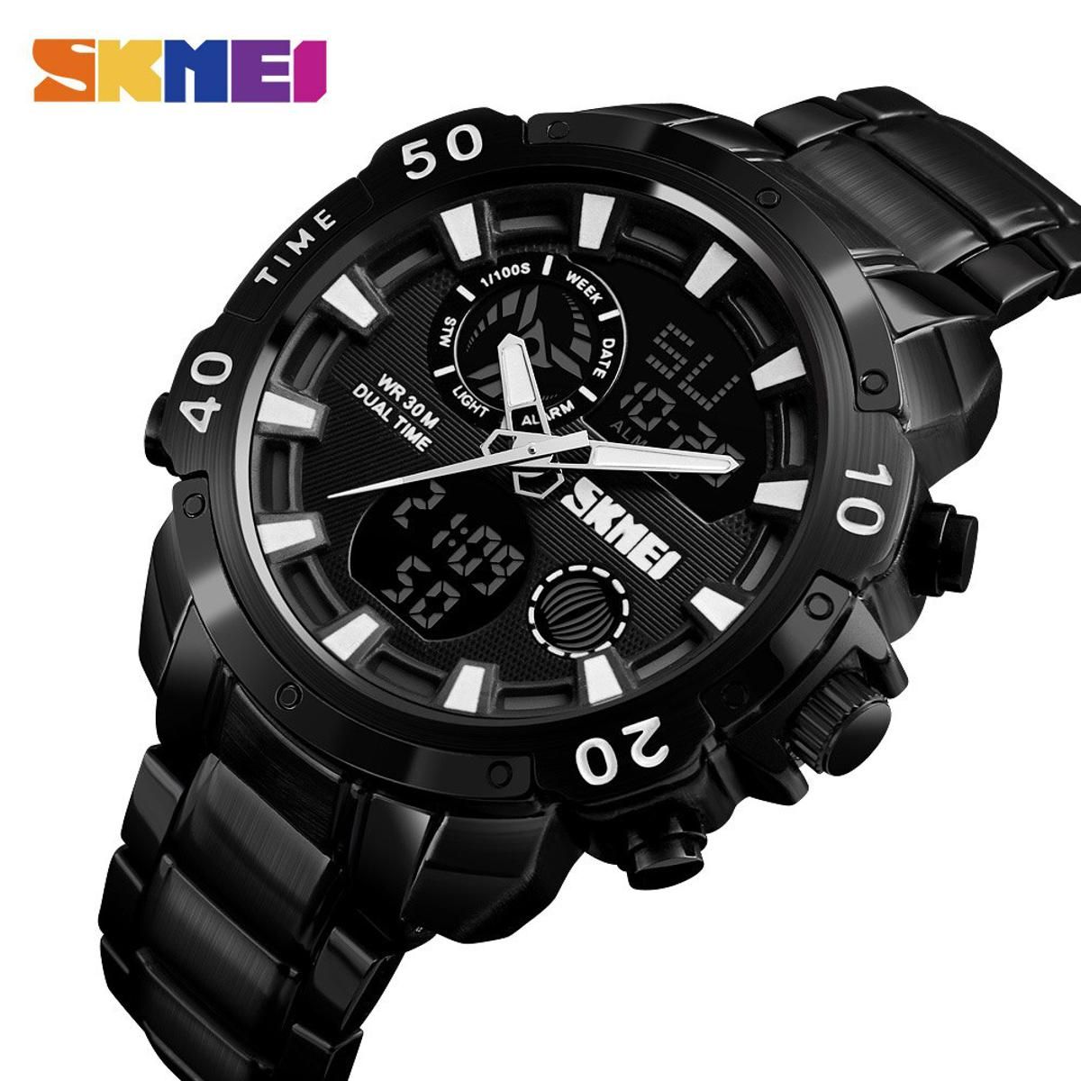 SKMEI Men Fashion Watches Waterproof Chronograph Sport Watch Top Brand Luxury Quartz Wristwatches Clock Relogio Masculino