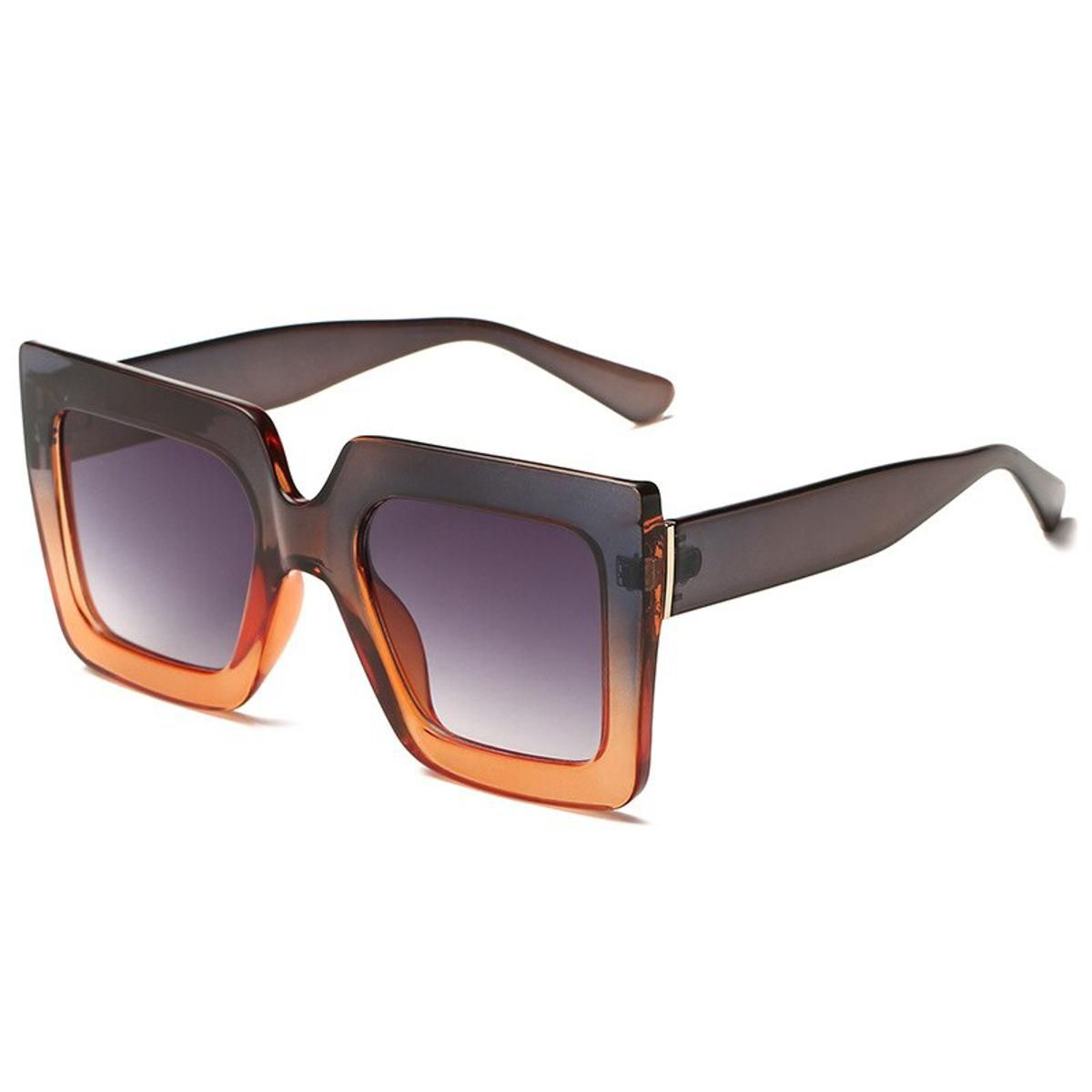 2NEW Italy Luxury Brand Oversized Square Sunglasses Women Men Brand Designer Retro Frame Sun Glasses For Female Green Red oculos
