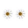 Sweet Women Painting Daisies Flower Ear Stud Earrings Piercing Jewelry Gift