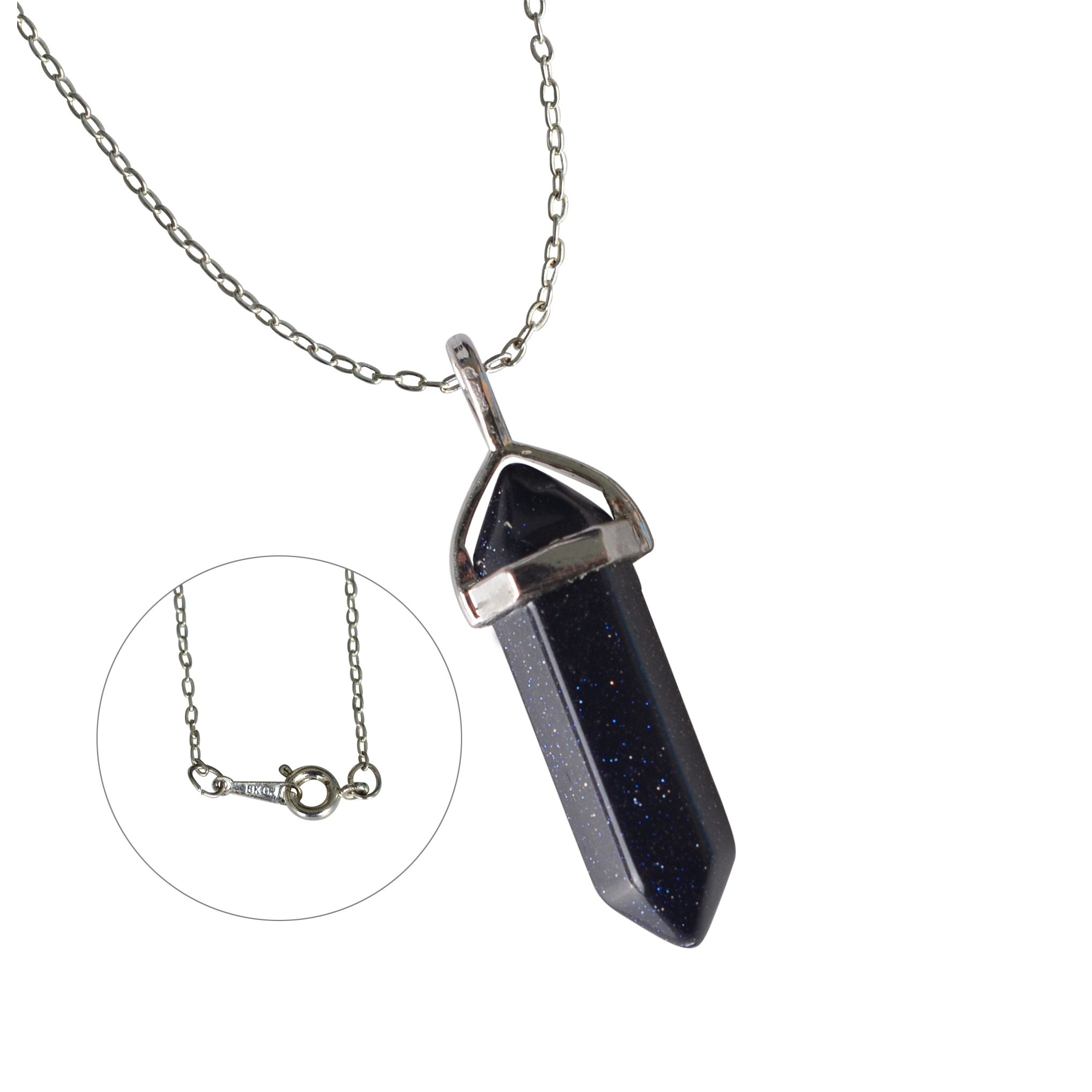 Vintage Bullet Quartz Crystal Necklace Pendant For Women howlite tiger eye lapis lazuli Fashion Jewelry Bijoux Collares