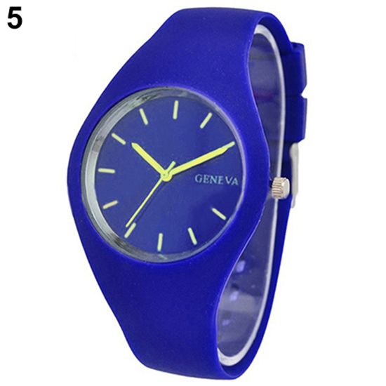 Fashion Women's Super Soft Jelly Silicone Sports Watch Students Wrist Watch