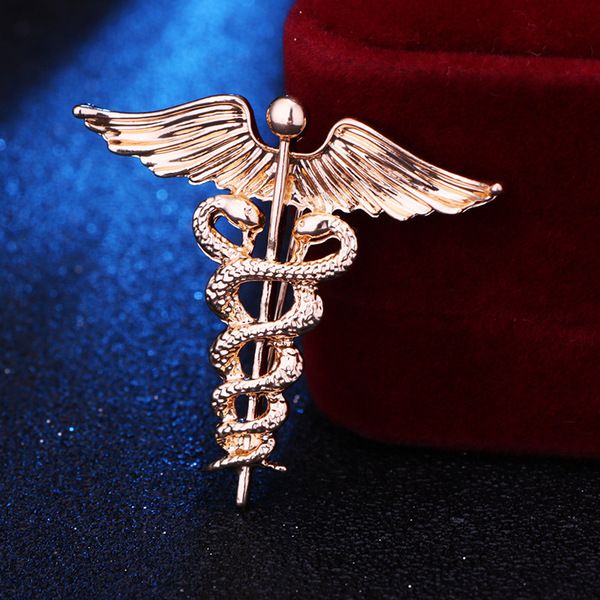 Fashion Retro Angel Wings Men's Badge Brooch Pin Snake Brooches Lapel Medal Women Shirt Collar Clothing & Accessories