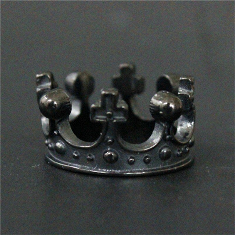 1pc Support Drop Ship Unisex Crown Ring 316L Stainless Steel Jewelry Fashion Biker Style Ring