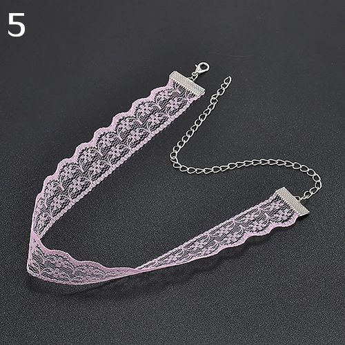 Women Retro Choker Boho Flower Pattern Lace Gothic Punk Collar Necklace Gift