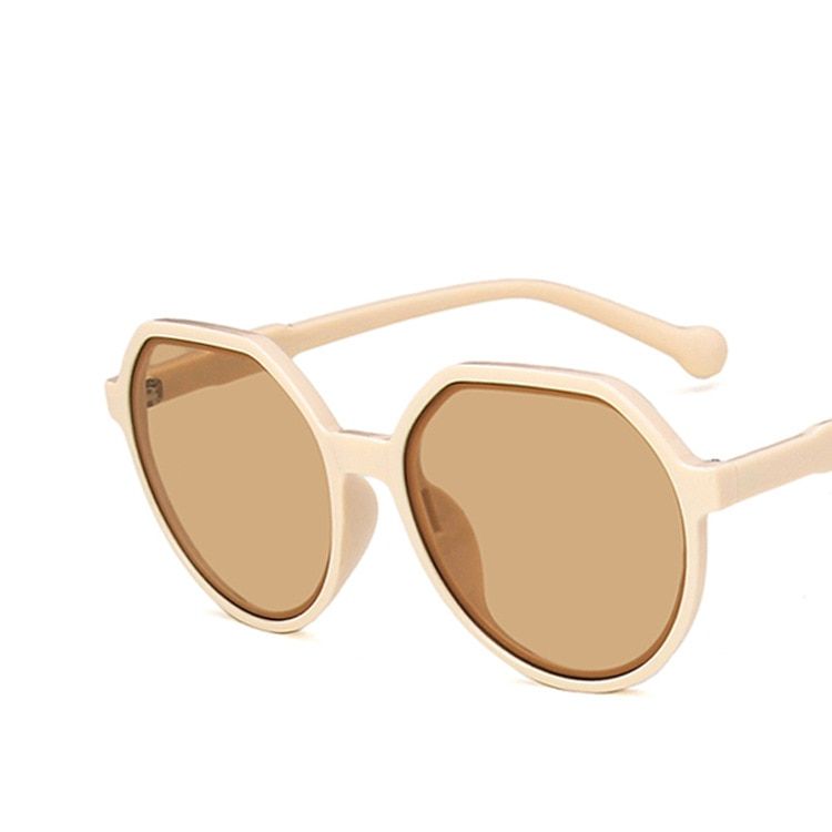 2021 New Fashion Style All-match Trend Sunglasses Personalized Round Frame Sunglasses Ins Trend Candy Color Big Frame Sunglasses
