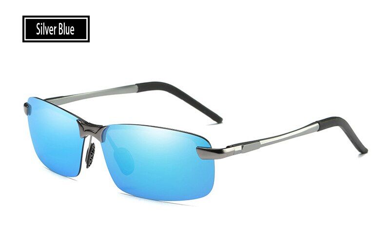 SILVER BLUEELITERA Aluminum Magnesium Polarized Sunglasses Men Sports Sun glasses Driving Mirror Male Eyewear Accessories Goggle E3043