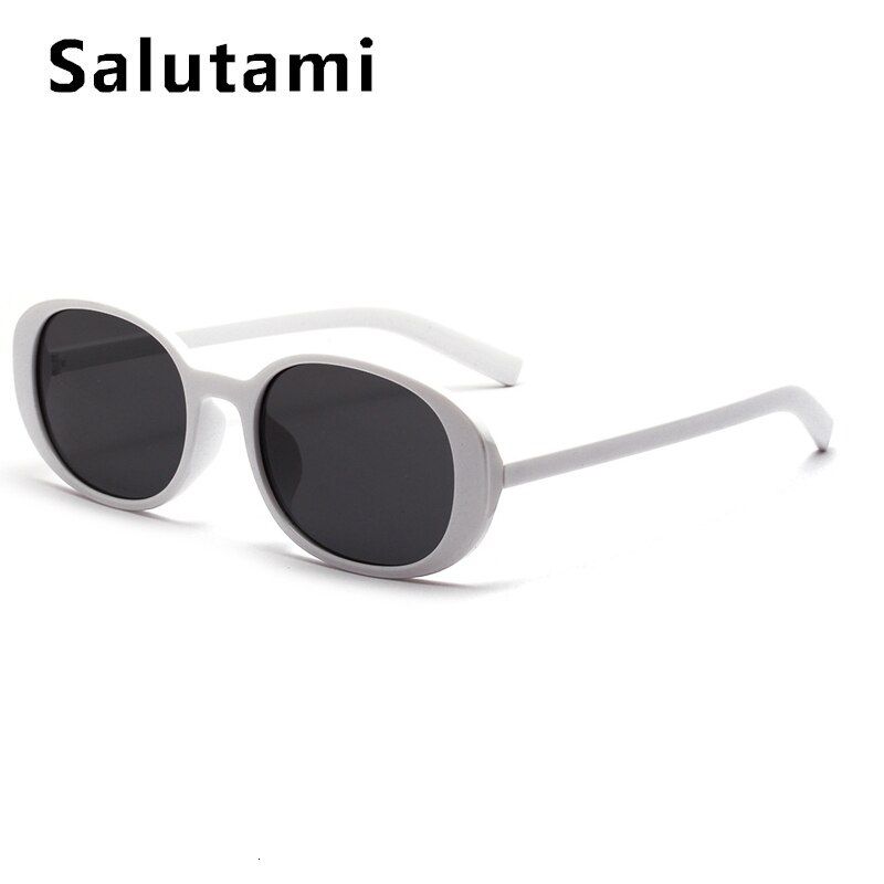 white graySmall Round Oval Frame Black Sunglasses For Women 2020 Ins Hot Luxury Brand Sun Glasses Female Famous Elegant Shades Brown