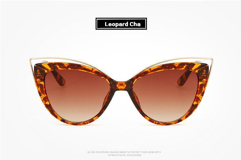 Leopard Cha as pictureYOOSKE Cat Eye Sunglasses Women Fashion Katie Holmes Sun Glasses for Womens Elegant Curve Design Cat ear Eyeglasses Shades
