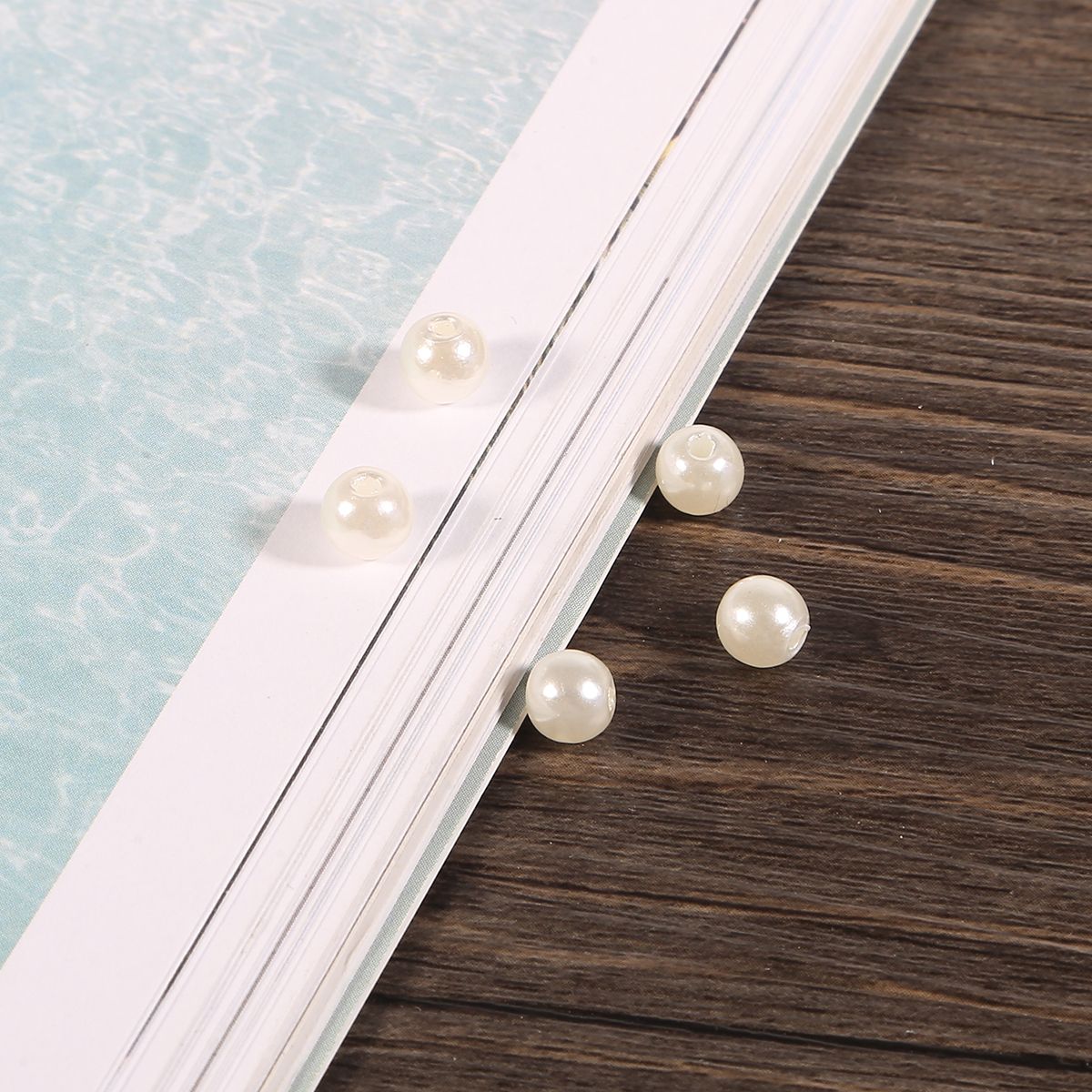 White Ivory 4 6 8 10 12 14 16 18 20mm Round Imitation ABS Pearl Beads For Craft Scrapbook Decoration DIY Sewing Craft Supplies