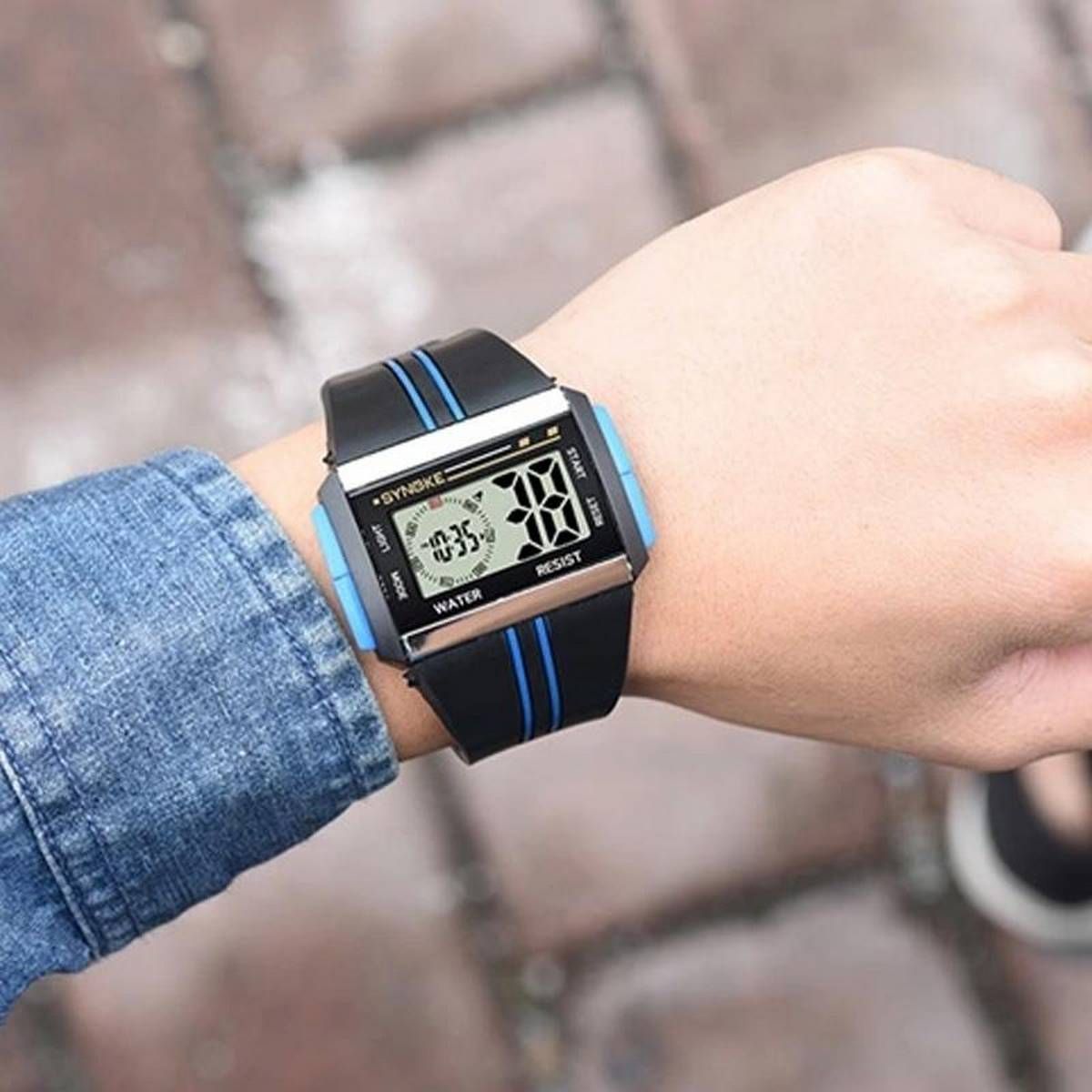 Digital Sport Wristwatch For Men