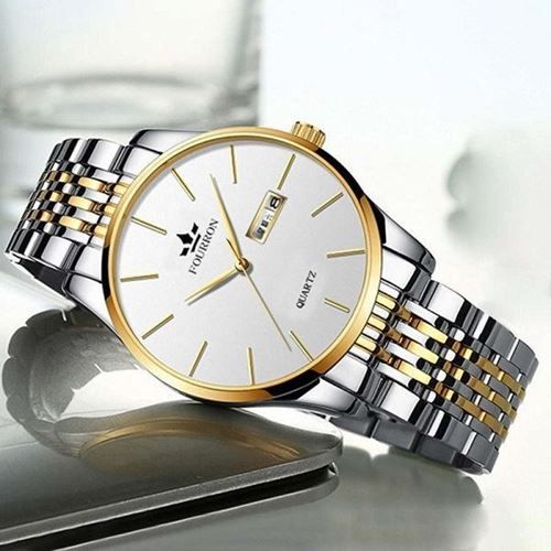 FOURRON FASHION BUSINESS WATERPROOF CALENDAR STAINLESS STEEL 3006