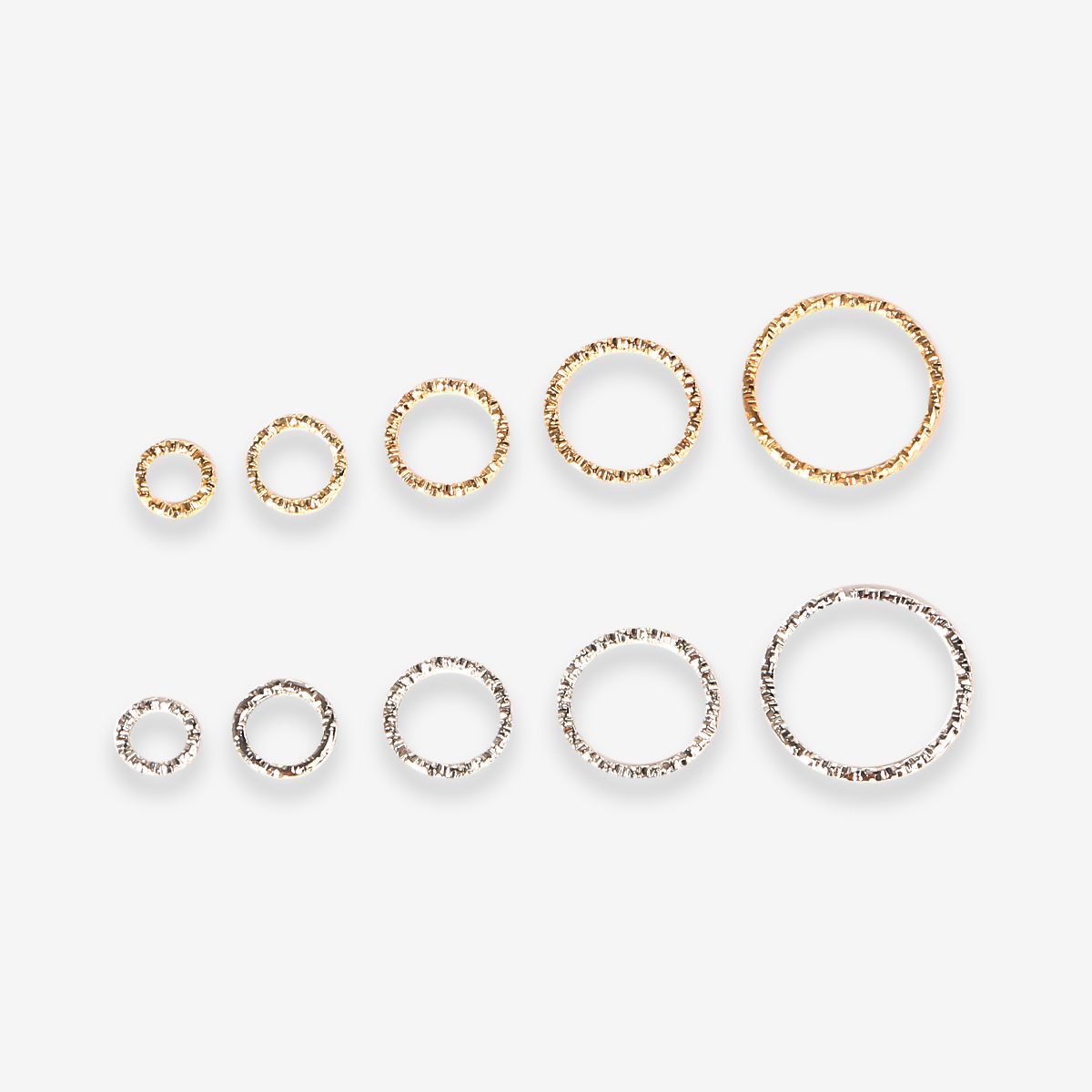 50pcs 8-20mm Round Jump Rings Open Rings For Jewelry Makings Findings Supplies